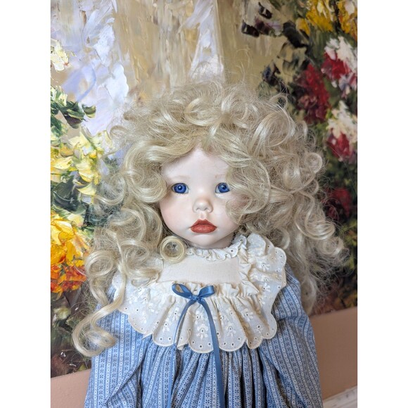 Vtg Custom Dianna Effner Ultimate Collection Hilary Porcelain Doll 1987 Blonde24 - Picture 1 of 16